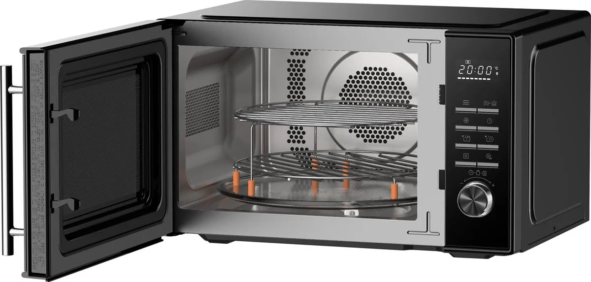Inventum MN237CB Vrijstaande Combimagnetron 23L 900W - Zwart