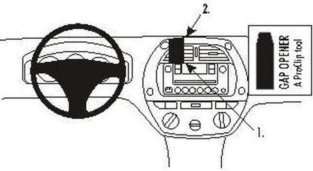Brodit Proclip Center Mount 853293 - afbeelding 2 van 2