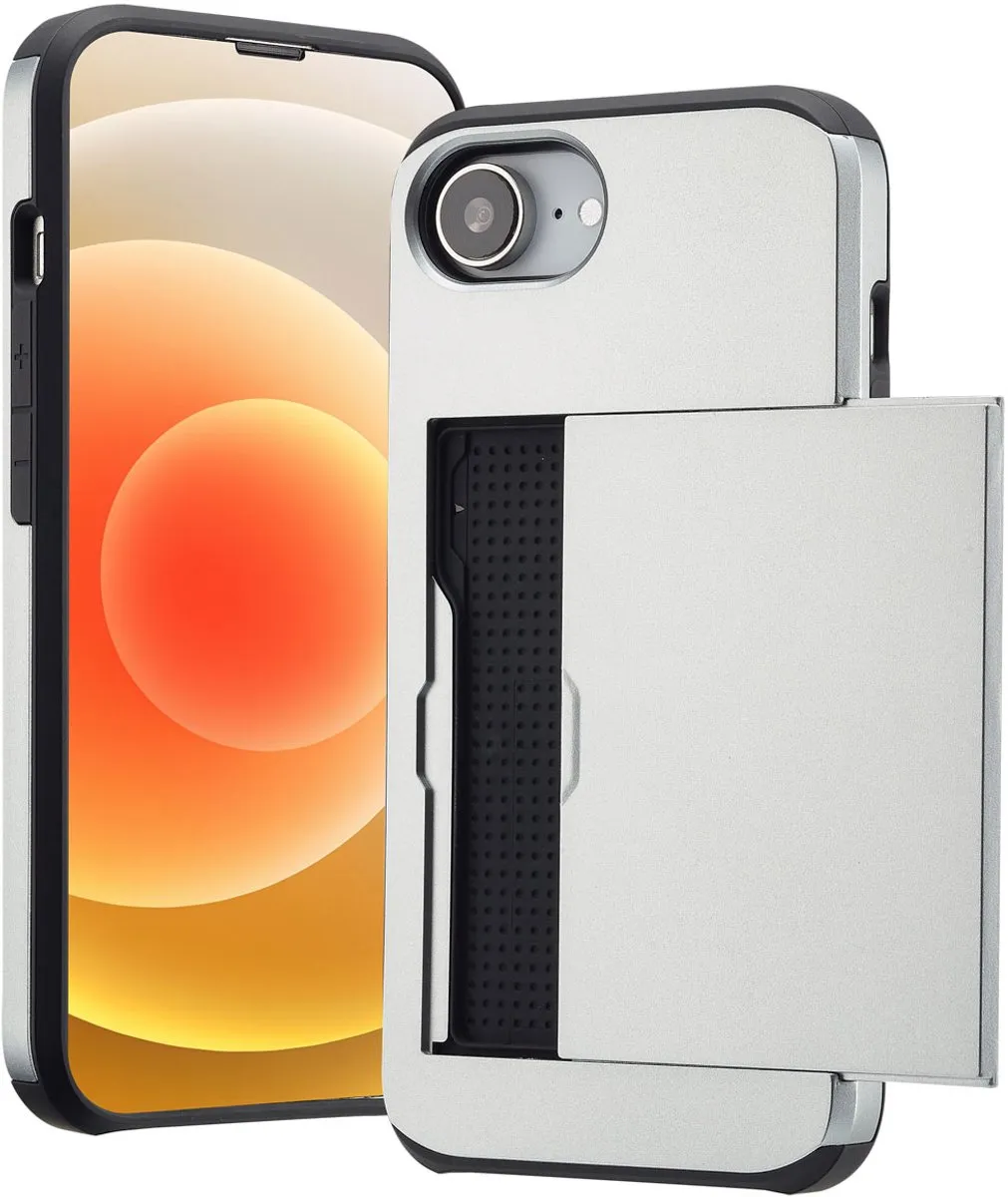 Imoshion Hoesje iPhone 16e - Grijs - 2 Pasjes