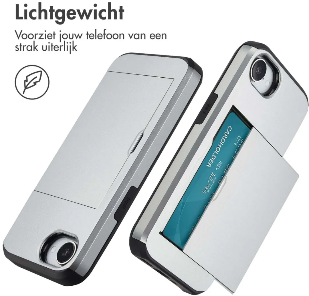Imoshion Hoesje iPhone 16e - Grijs - 2 Pasjes