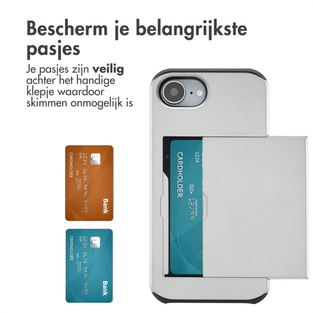 Imoshion Hoesje iPhone 16e - Grijs - 2 Pasjes
