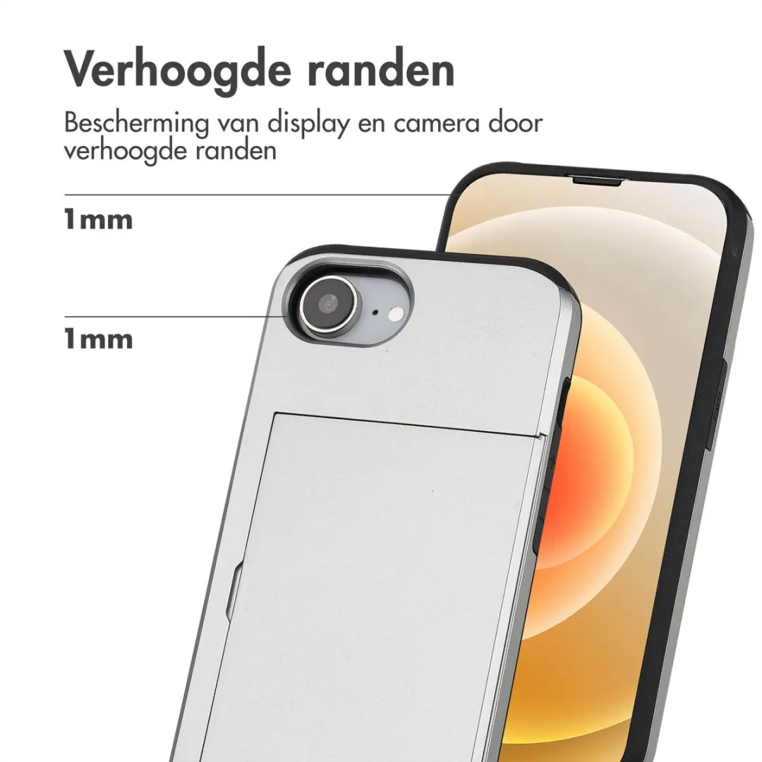 Imoshion Hoesje iPhone 16e - Grijs - 2 Pasjes