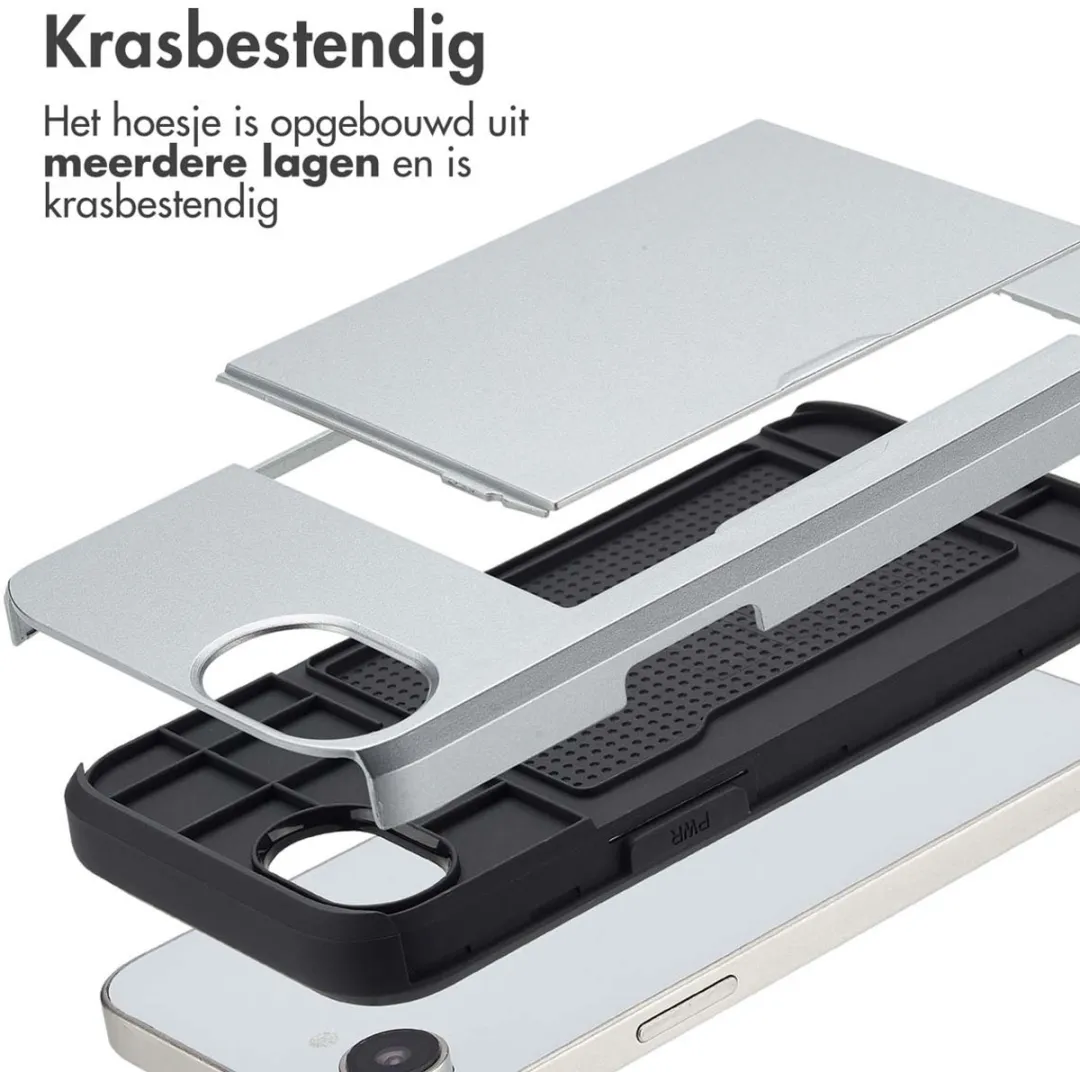 Imoshion Hoesje iPhone 16e - Grijs - 2 Pasjes - afbeelding 6 van 6