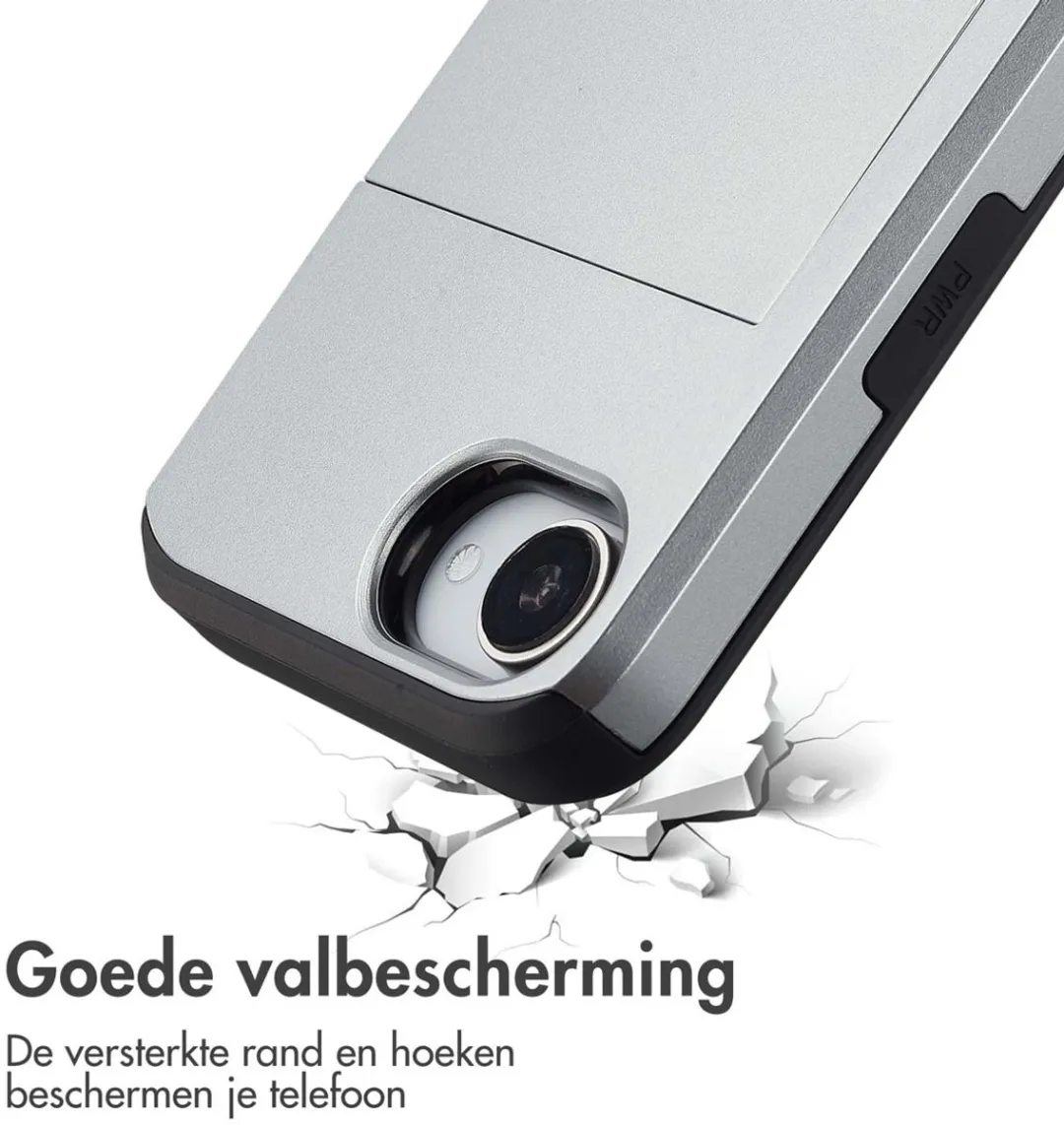 Imoshion Hoesje iPhone 16e - Grijs - 2 Pasjes