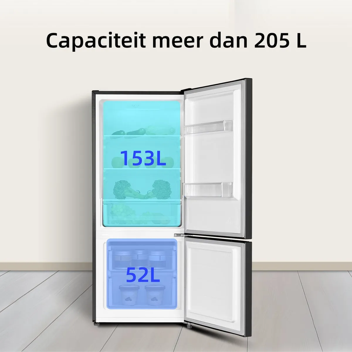 CHiQ FBM205L42 Koel-Vriescombinatie 205L - Low Frost