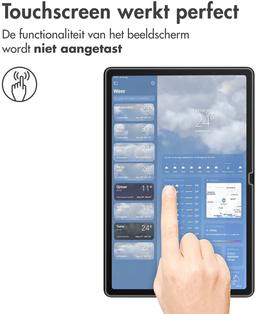 imoshiion Tablet Screenprotector SH00067636 - Gehard Glas - Transparant