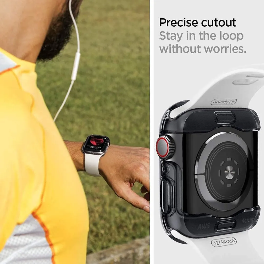 Spigen Ultra Hybrid Hoes Apple Watch 44mm - Transparant