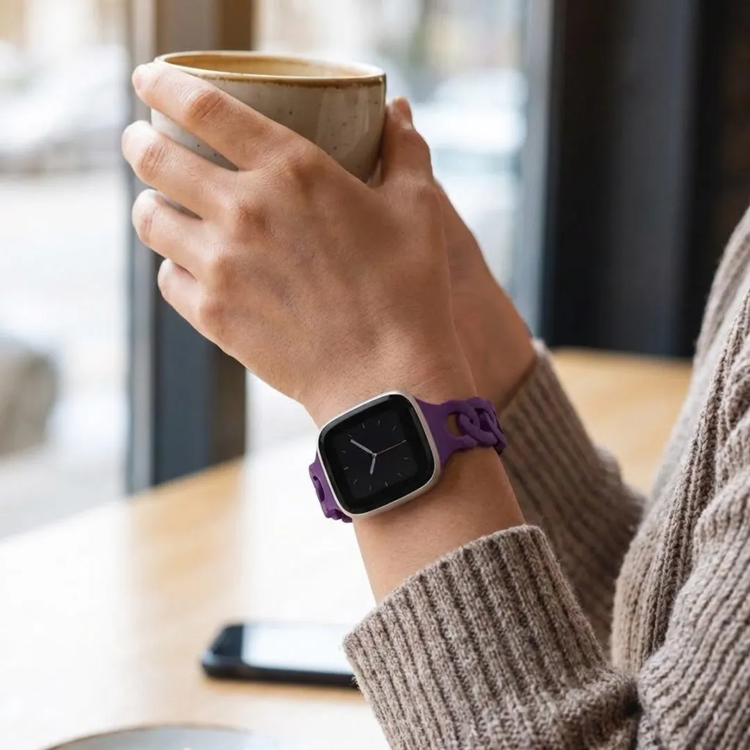 NUVEX Donker Paars Horlogebandje Apple Watch - One Size