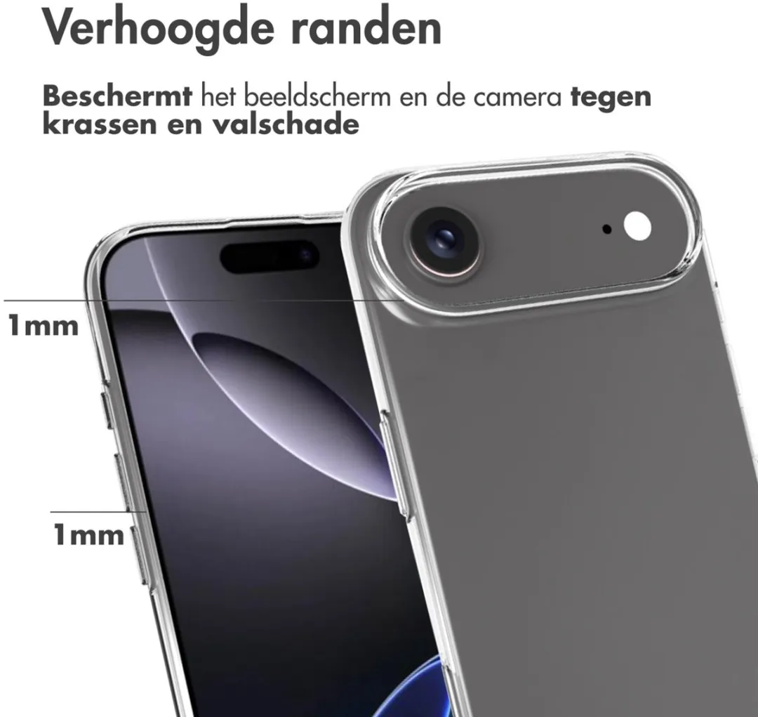 Accezz Hoesje iPhone 17 Air - Transparant