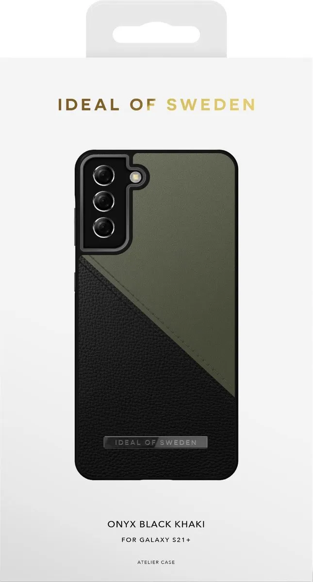 iDeal of Sweden Atelier Case Unity Samsung Galaxy S21+ - Onyx Black Khaki - afbeelding 3 van 3