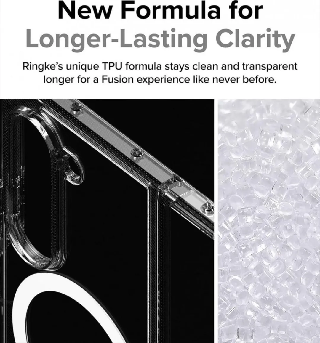 Ringke Fusion Magnetic Hoesje Samsung Galaxy Z Fold 6 - Transparant