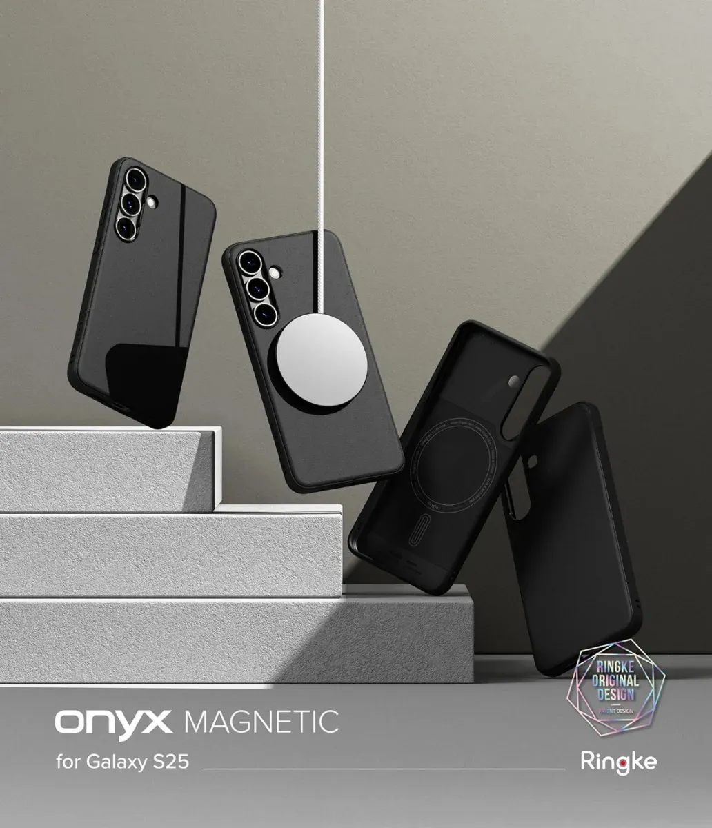 Ringke Onyx Magnetic Hoesje Samsung Galaxy S25 - Zwart