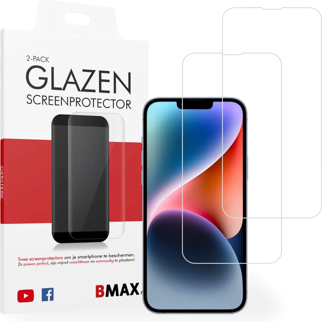 BMAX iPhone 14 Plus Screenprotector 2 Stuks