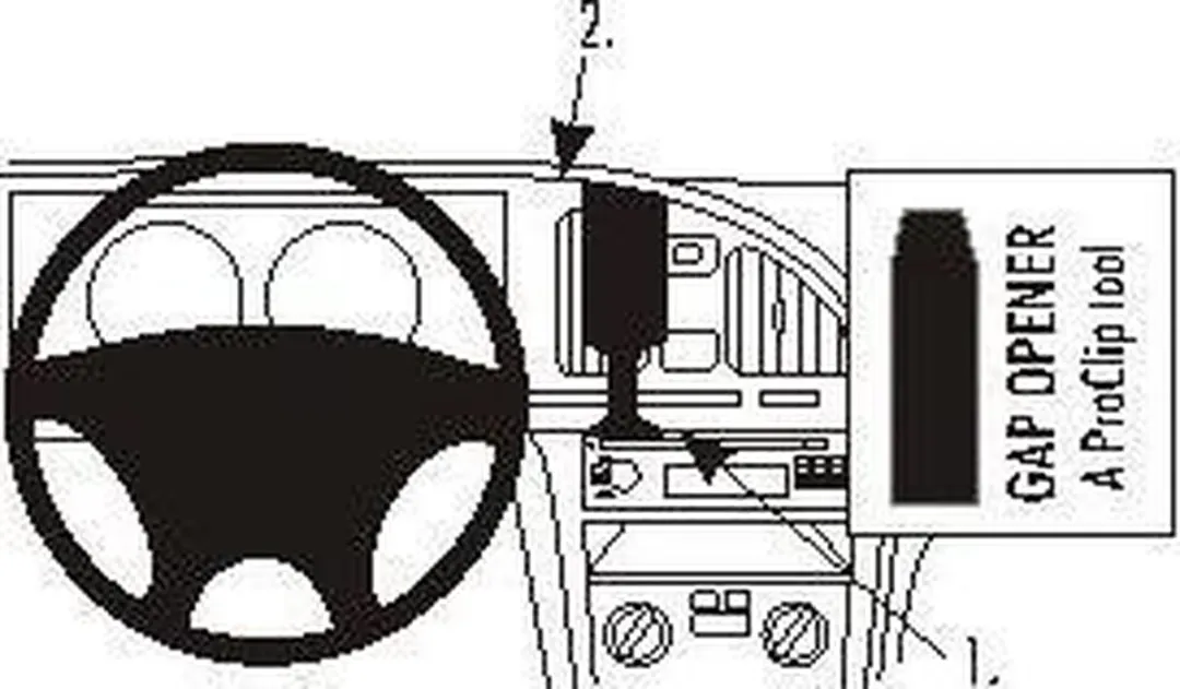 Brodit ProClip 853412 Hyundai Elantra 2004-2006 Center Mount