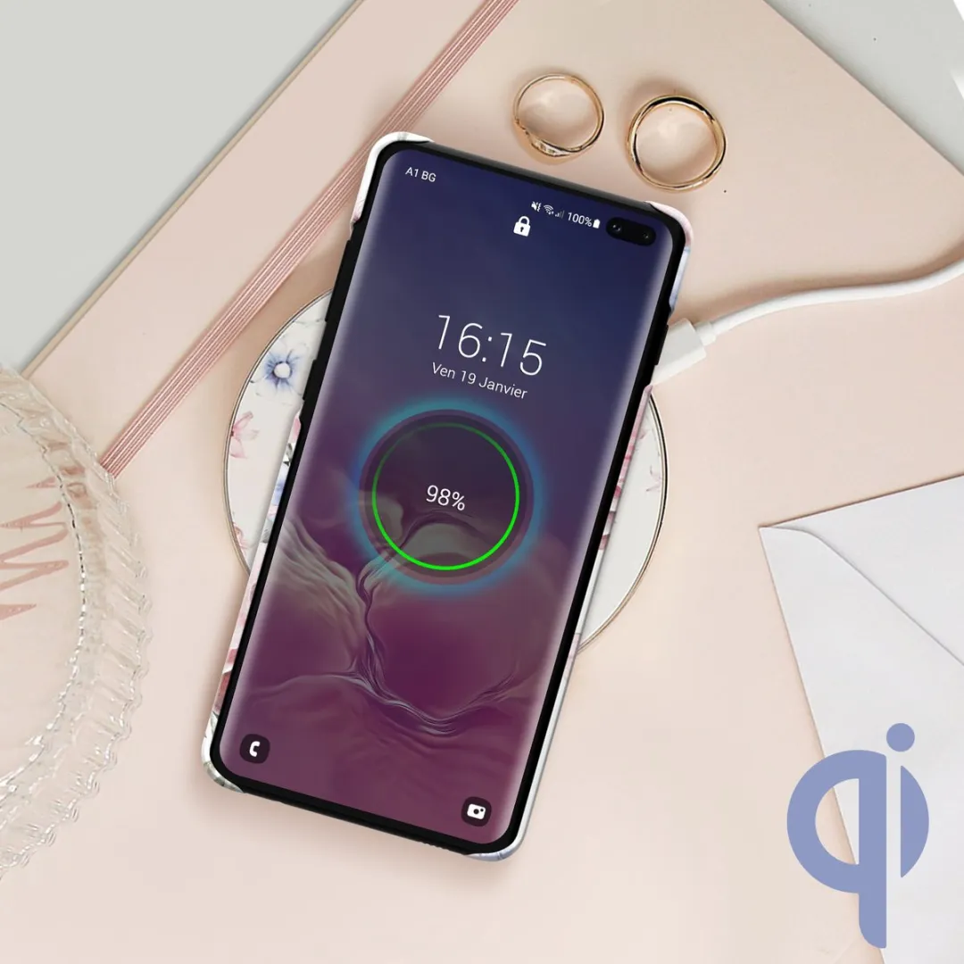iDeal of Sweden Samsung Galaxy S10+ Floral Romance Hoesje - Wit/Roze - afbeelding 6 van 6