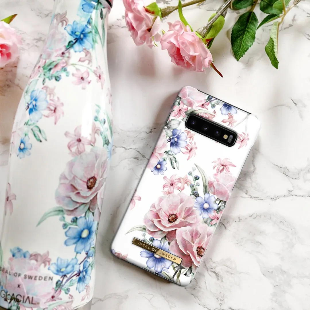 iDeal of Sweden Samsung Galaxy S10+ Floral Romance Hoesje - Wit/Roze