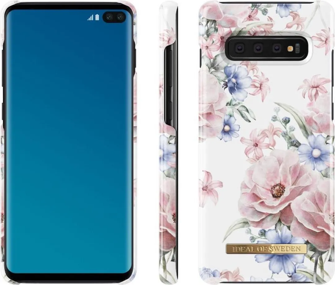 iDeal of Sweden Samsung Galaxy S10+ Floral Romance Hoesje - Wit/Roze