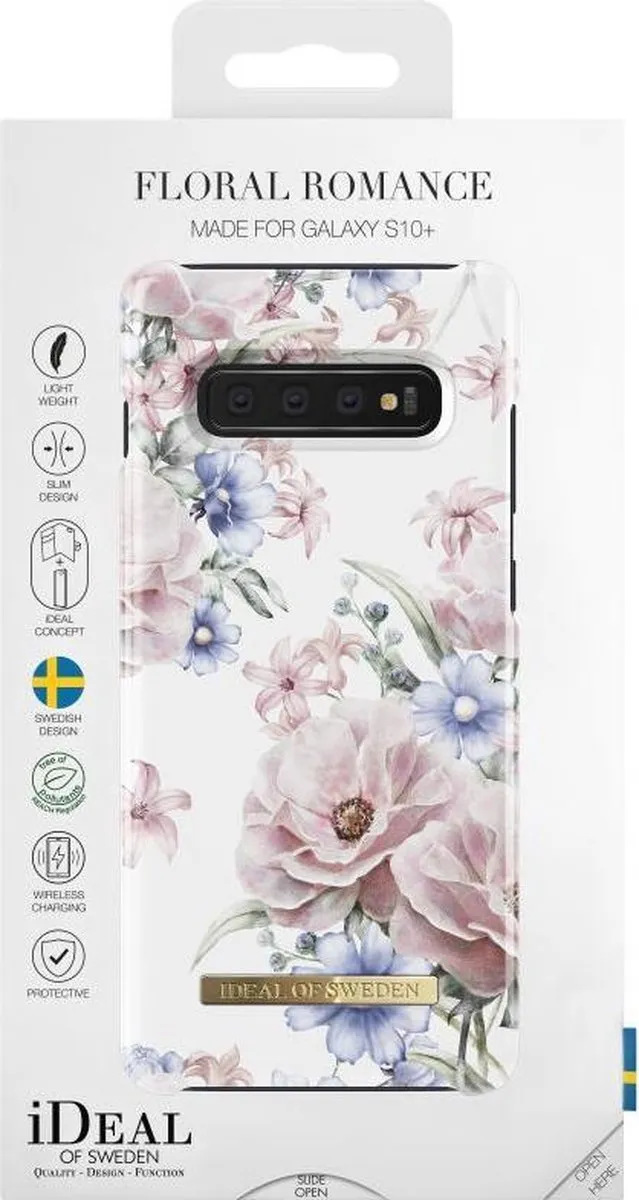 iDeal of Sweden Samsung Galaxy S10+ Floral Romance Hoesje - Wit/Roze