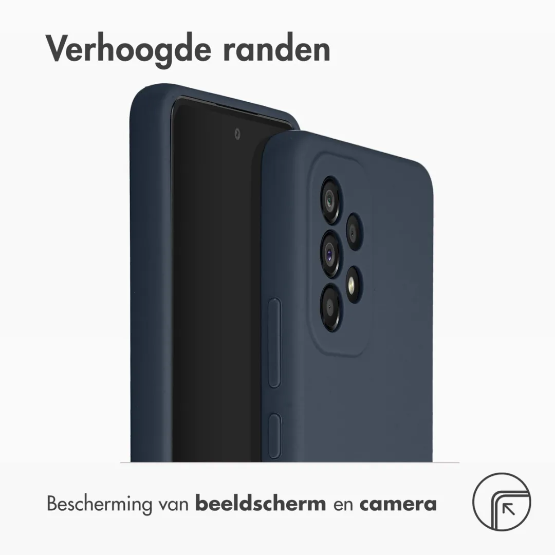 Accezz Hoesje Samsung Galaxy A53 - Donkerblauw