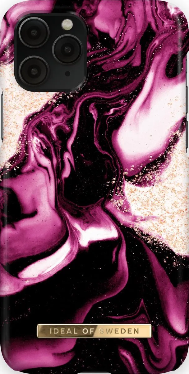 iDeal of Sweden iPhone 11 Pro/XS/X Hoesje Golden Ruby Marble