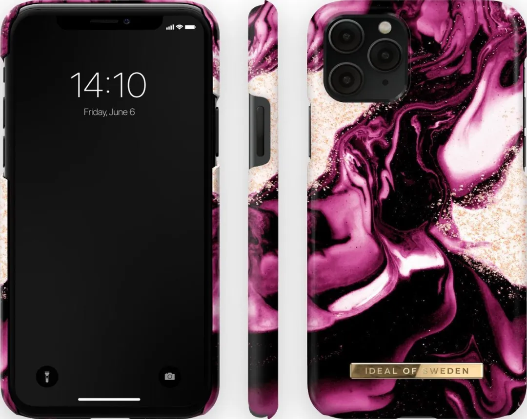 iDeal of Sweden iPhone 11 Pro/XS/X Hoesje Golden Ruby Marble - IDFCAW21-I1958-319 - afbeelding 6 van 6