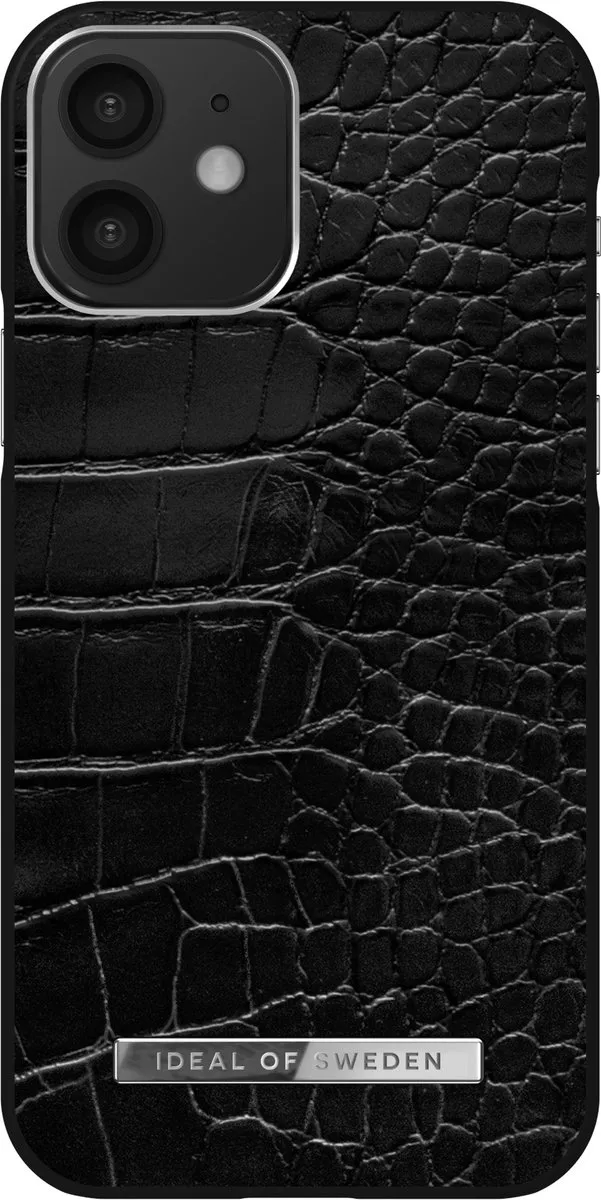 iDeal of Sweden Atelier Case iPhone 12 Pro Neo Noir Croco Silver - IDACSS22-I2061-306