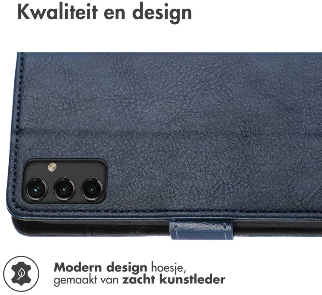 Imoshion Hoesje Samsung Galaxy A14 - 3 Pasjes Donkerblauw
