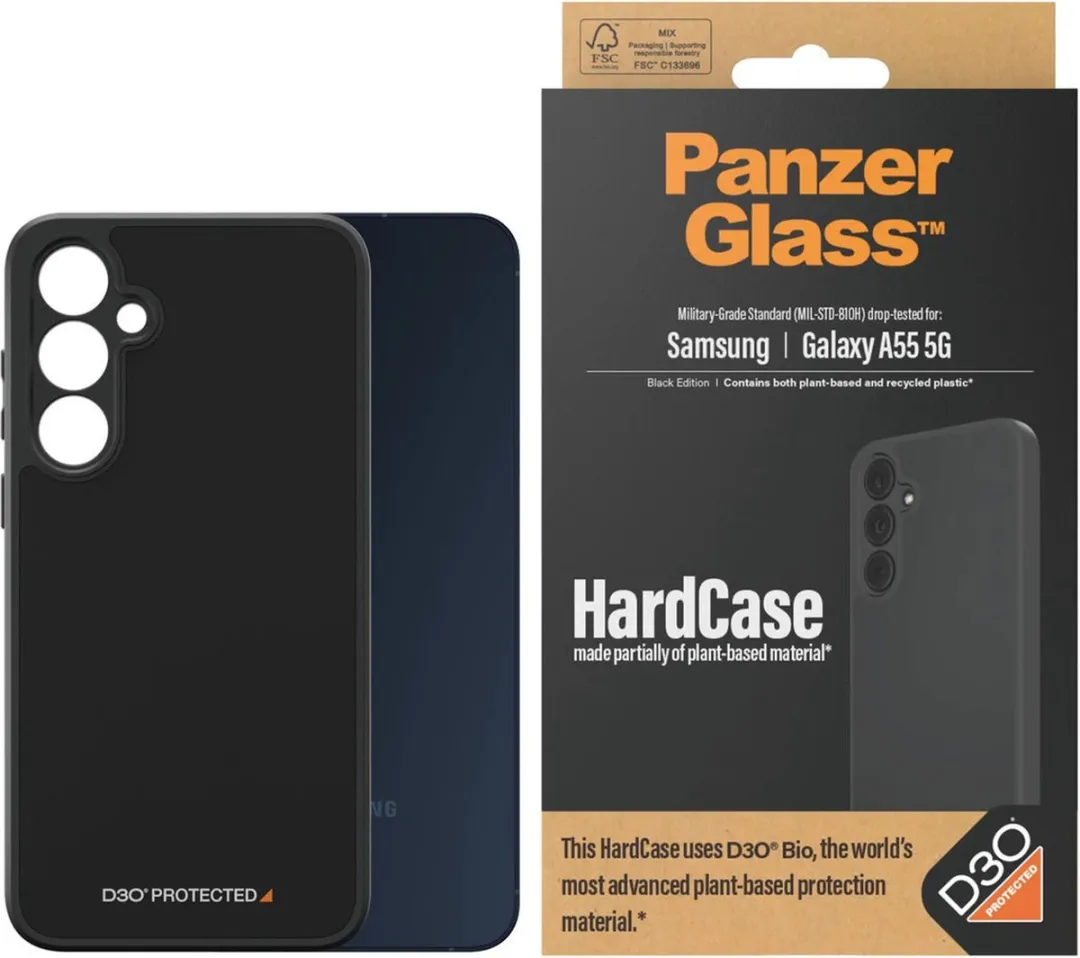 PanzerGlass Samsung Galaxy A55 HardCase D3O - Zwart