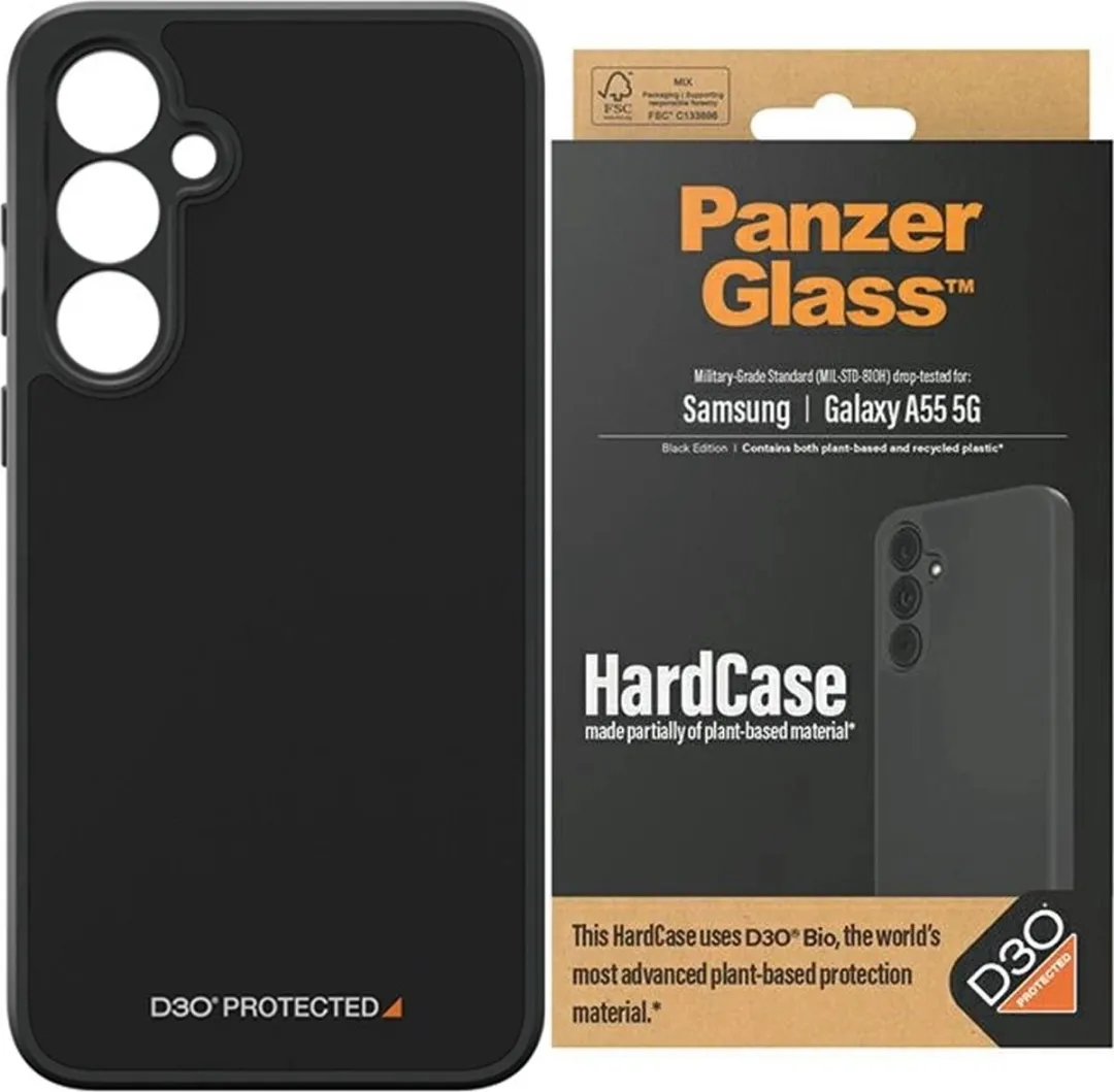 PanzerGlass Samsung Galaxy A55 HardCase D3O - Zwart