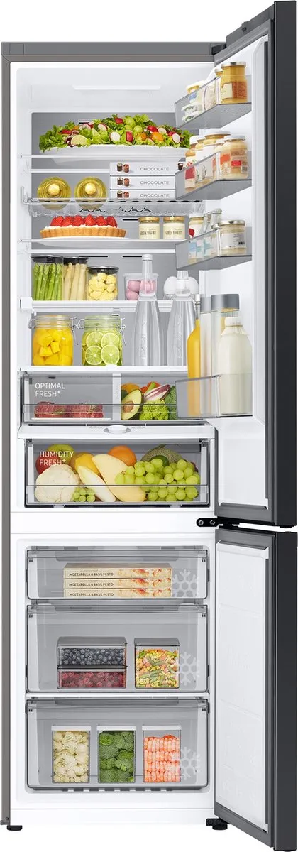Samsung Bespoke RB38C7B5AB1 Koel-vriescombinatie 387L - Zwart