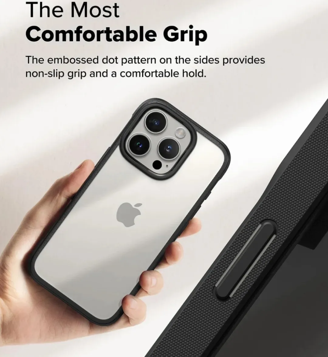 Ringke Fusion Bold Magnetic Hoesje iPhone 16 Pro Max - Zwart - afbeelding 6 van 6