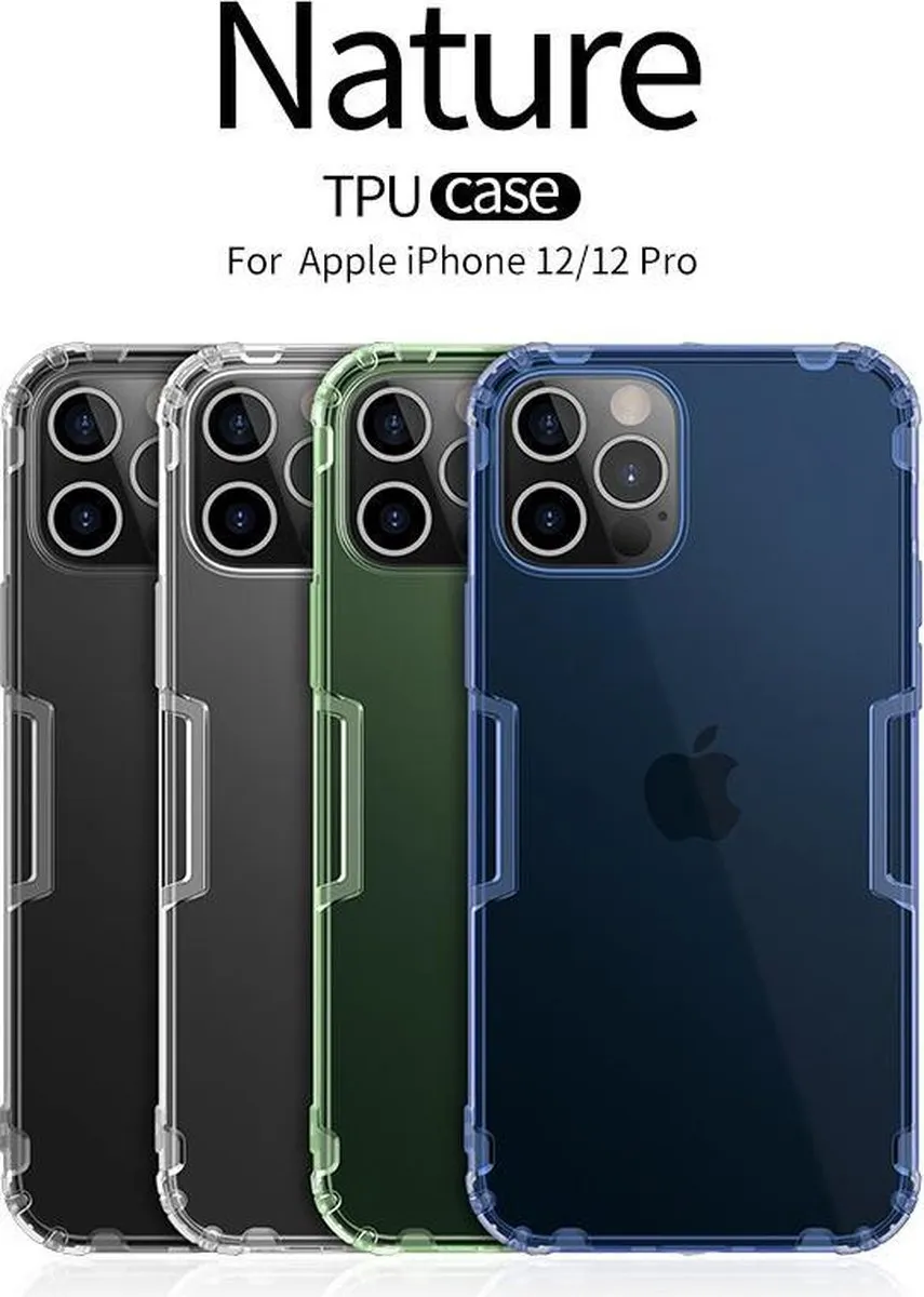 Nillkin Nature TPU Hoesje iPhone 12/12 Pro IP12P-22 - Grijs