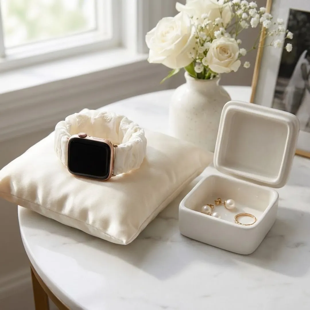 NUVEX Beige Horlogeband Apple Watch - One Size