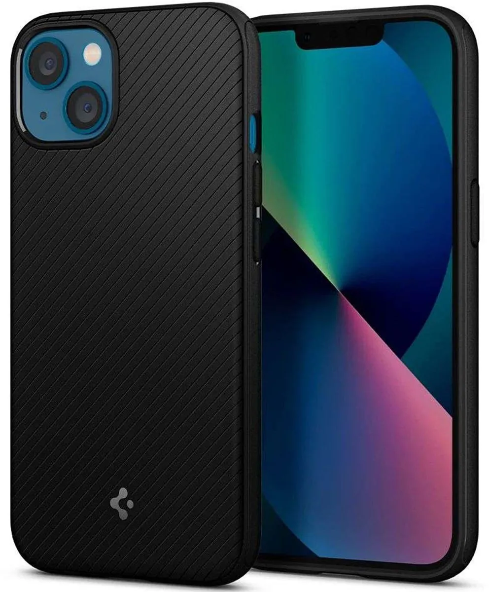 Spigen Armor Magneetring TPU Hoesje iPhone 13 - Zwart
