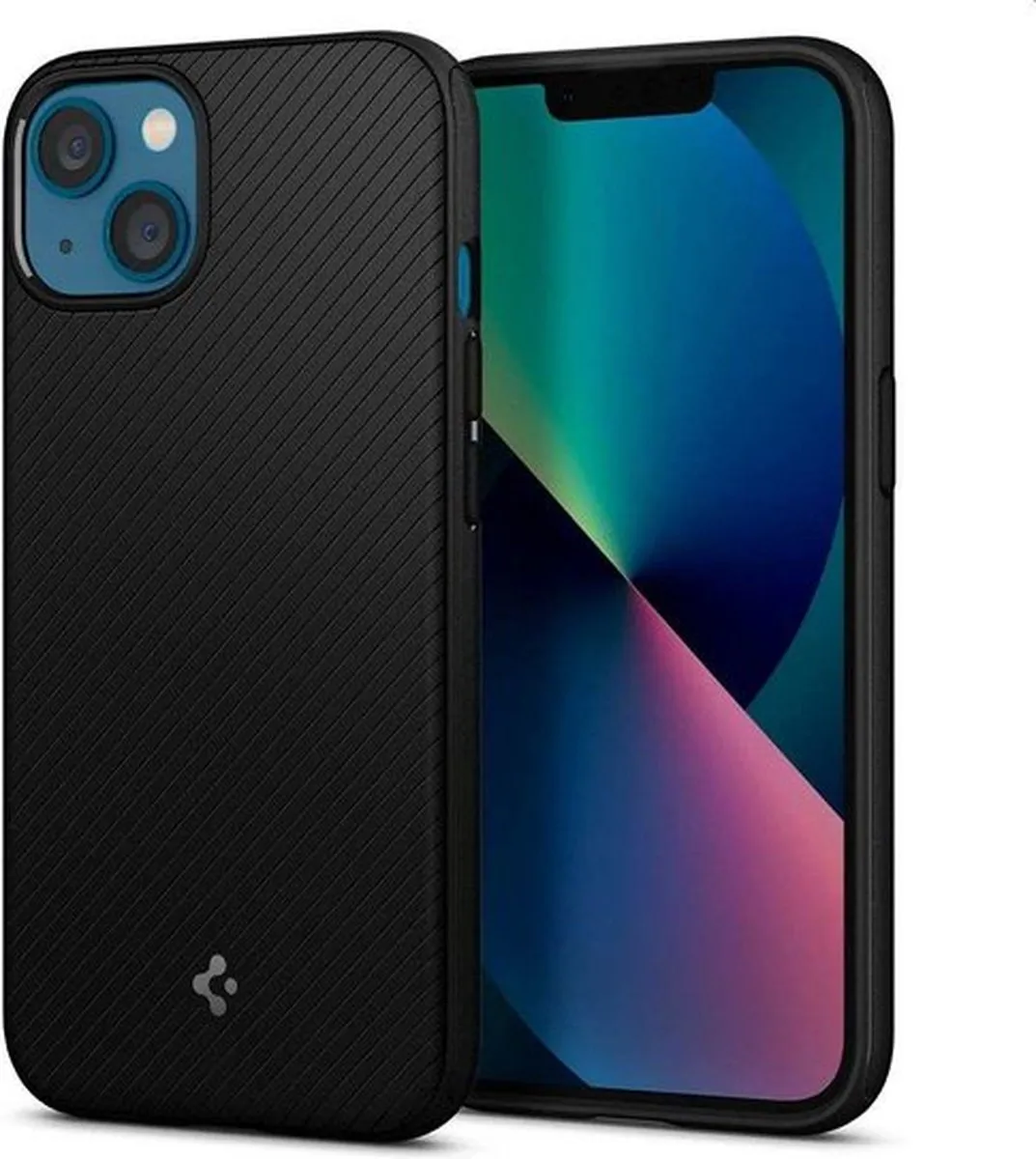 Spigen Armor Magneetring TPU Hoesje iPhone 13 - Zwart
