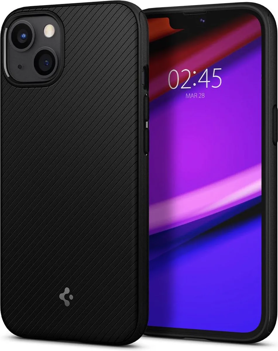 Spigen Armor Magneetring TPU Hoesje iPhone 13 - Zwart