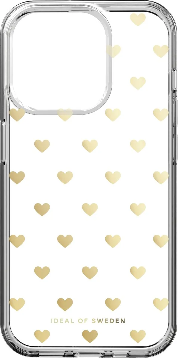 iDeal of Sweden Clear Case MagSafe iPhone 15 Pro Golden Hearts - IDSICMS-I2361-83 - afbeelding 2 van 6