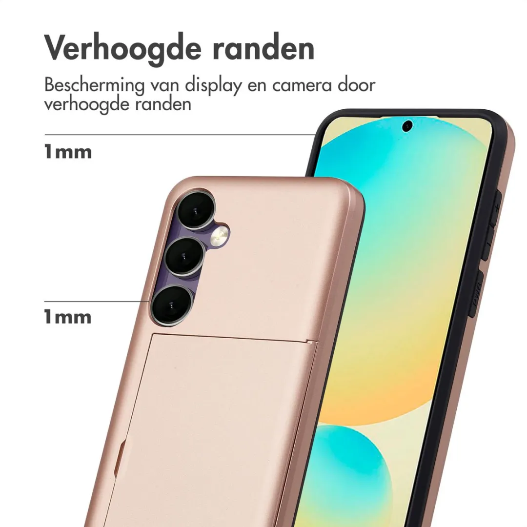 Imoshion Hoesje Samsung Galaxy S24 FE - Rosé Goud - 2 Pasjes