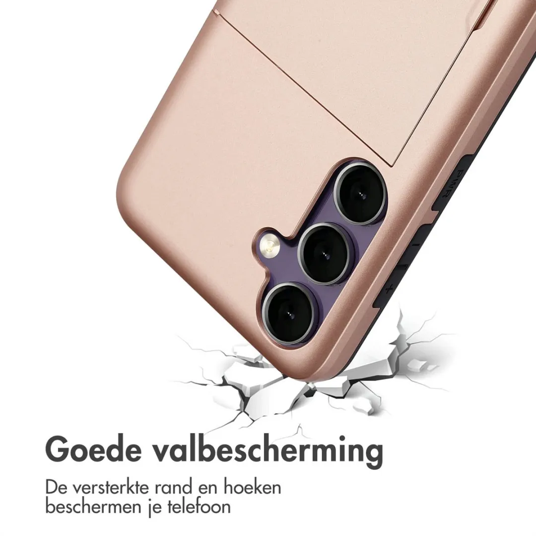 Imoshion Hoesje Samsung Galaxy S24 FE - Rosé Goud - 2 Pasjes