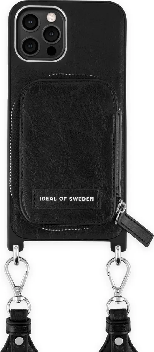 iDeal of Sweden Active Necklace Case AW21 iPhone 12 Pro Max - 3 Pasjes - Liberty Black