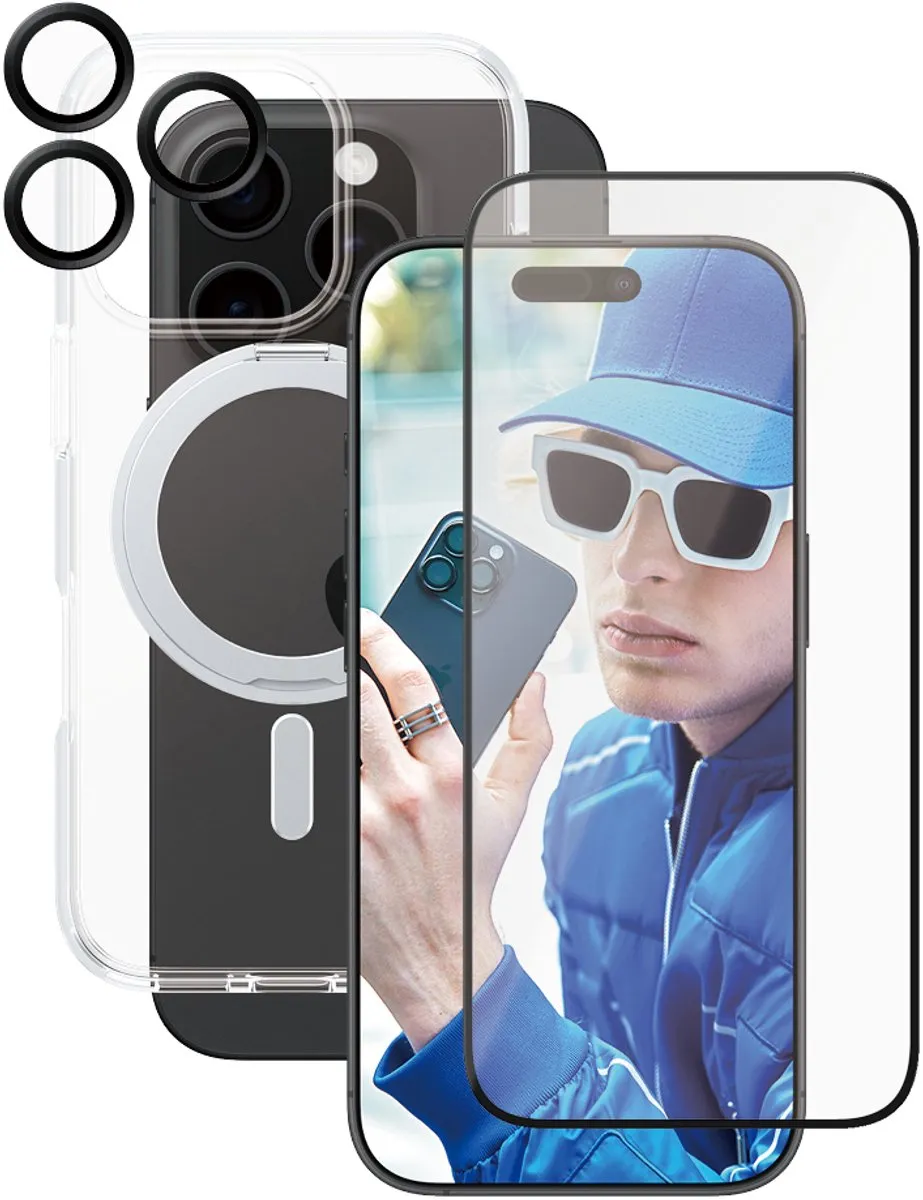 PanzerGlass 3-in-1 Keramische Bundel iPhone 16 Pro