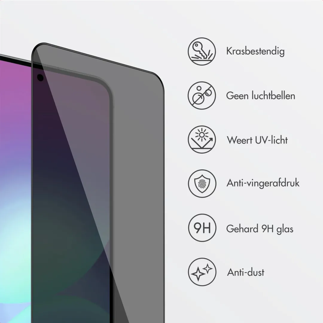 Accezz Screenprotector Samsung Galaxy A57 - Gehard Glas Privacy - 1 Stuk