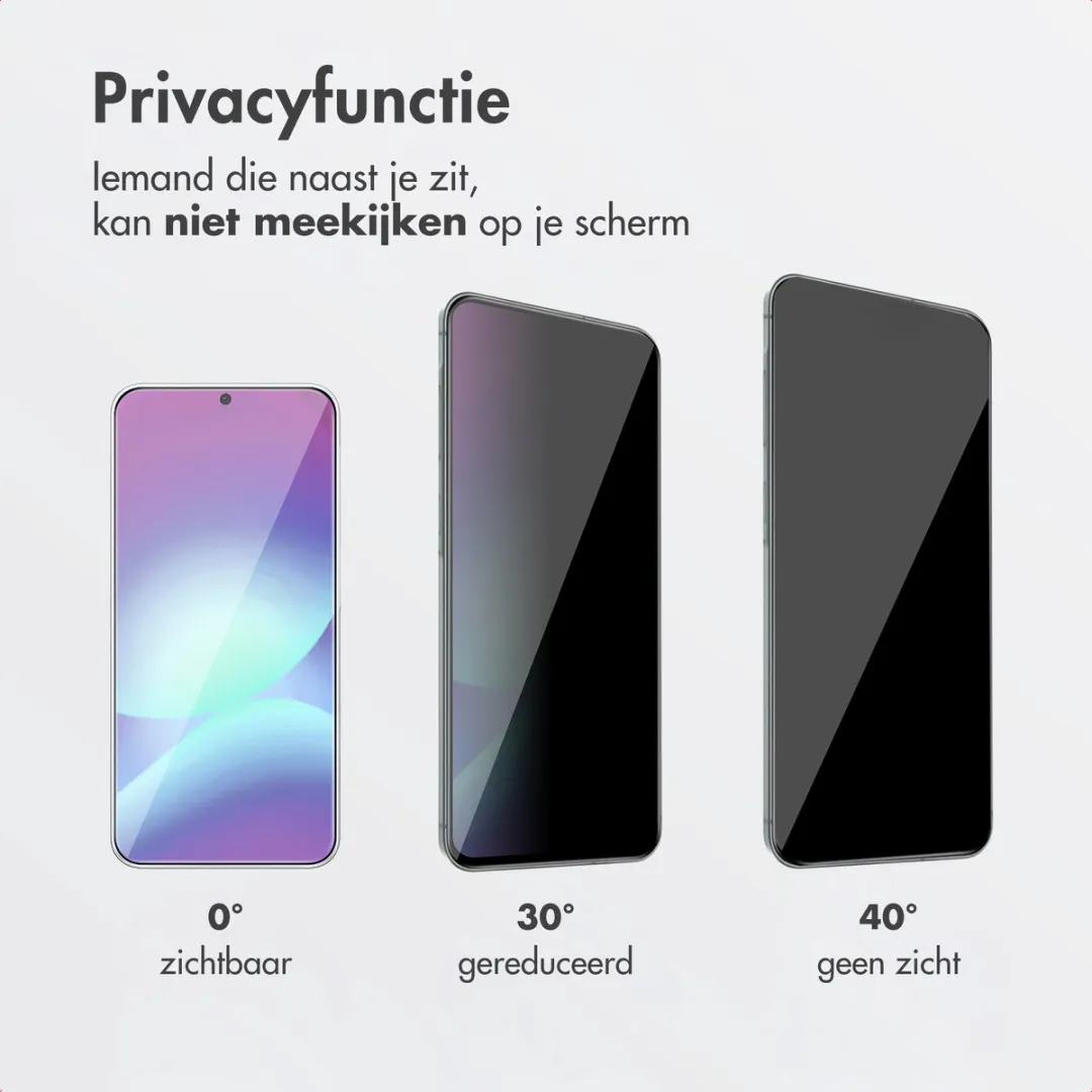 Accezz Screenprotector Samsung Galaxy A57 - Gehard Glas Privacy - 1 Stuk