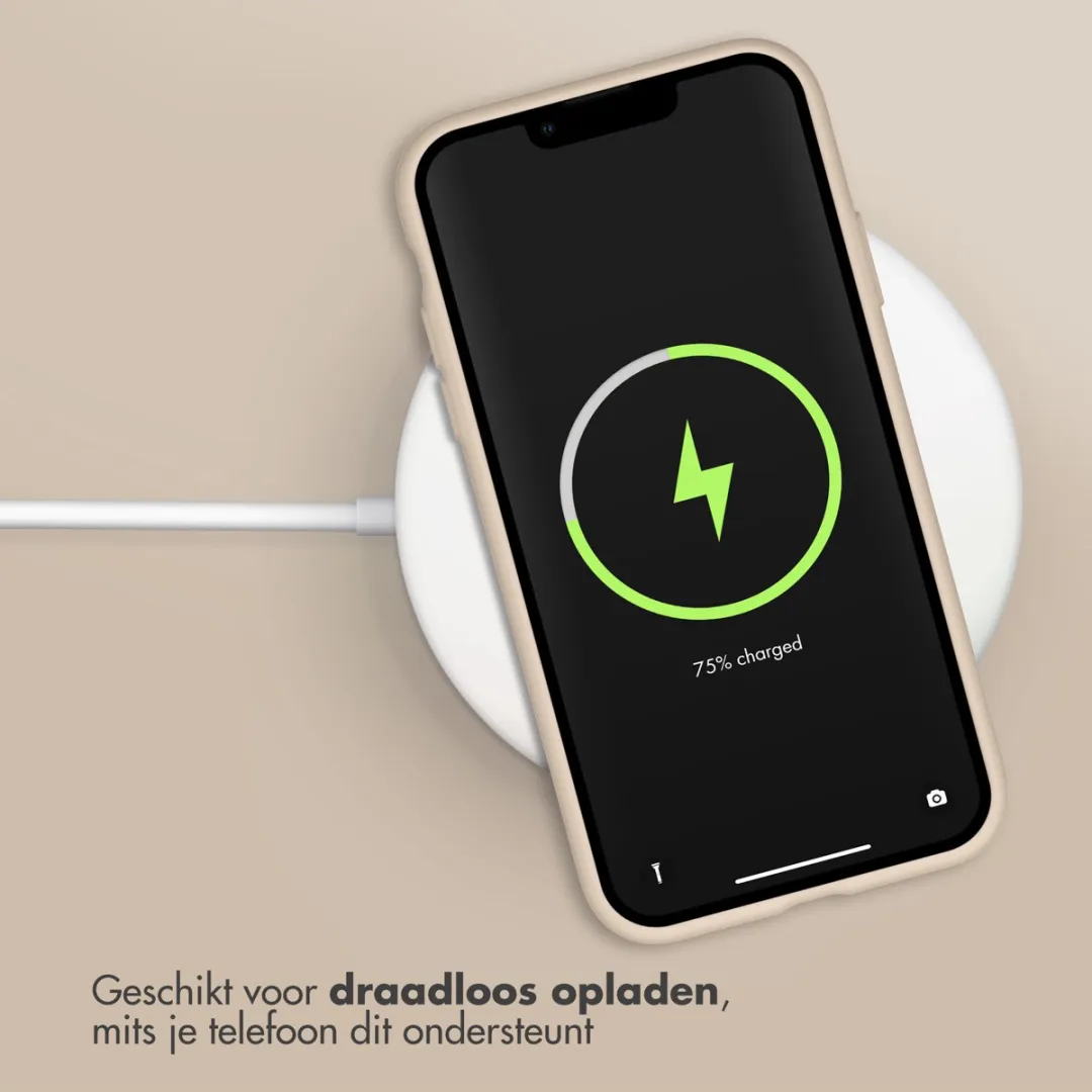 Accezz Hoesje iPhone 11 Stone - Beige