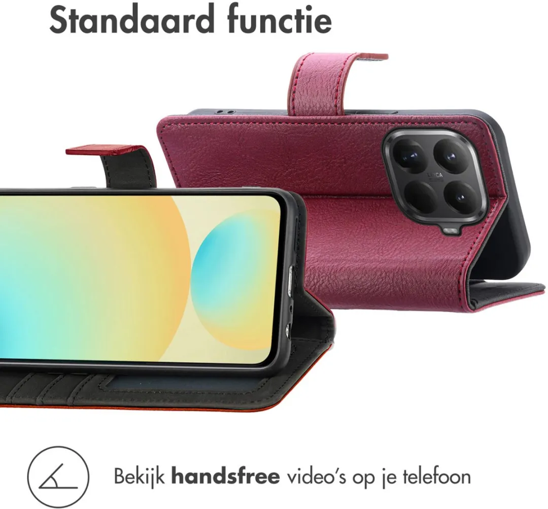 Imoshion Hoesje Xiaomi 15T Pro - 3 Pasjes - Bordeaux