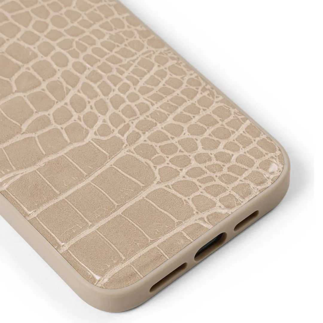 iDeal of Sweden iPhone 15 Pro Max Backcover - Warm Beige Croco - IDVLC-I2367P-456