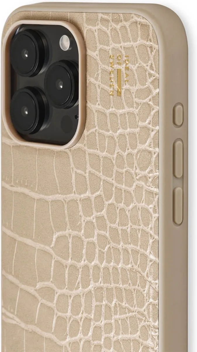 iDeal of Sweden iPhone 15 Pro Max Backcover - Warm Beige Croco - IDVLC-I2367P-456