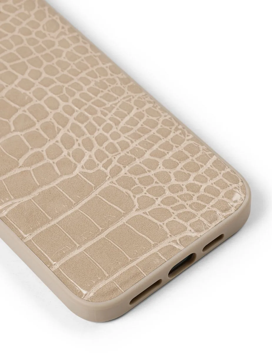 iDeal of Sweden iPhone 15 Pro Max Backcover - Warm Beige Croco - IDVLC-I2367P-456