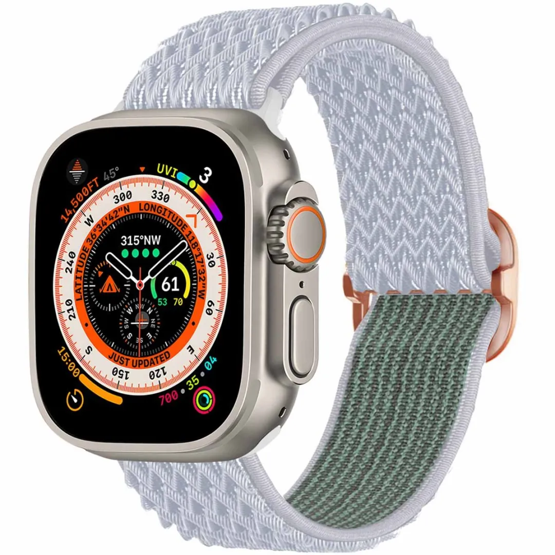 Imoshion Elastisch Nylon Bandje Apple Watch 44-49mm