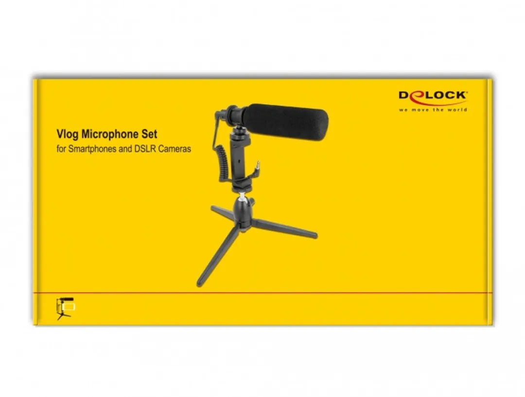 Delock 66582 Shotgun Microfoon - Zwart